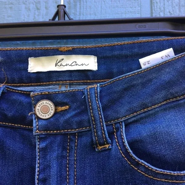 KanCan Women's Size 25 Dark Washed Blue Lola Mid Rise Skinny Jeans v6x - Image 4