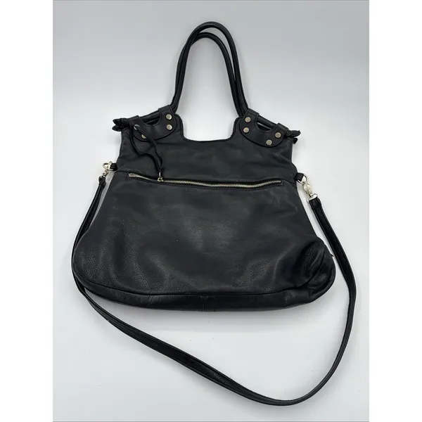 GG Boss Black Leather Large Hobo Bag Vintage Y2K - Image 6