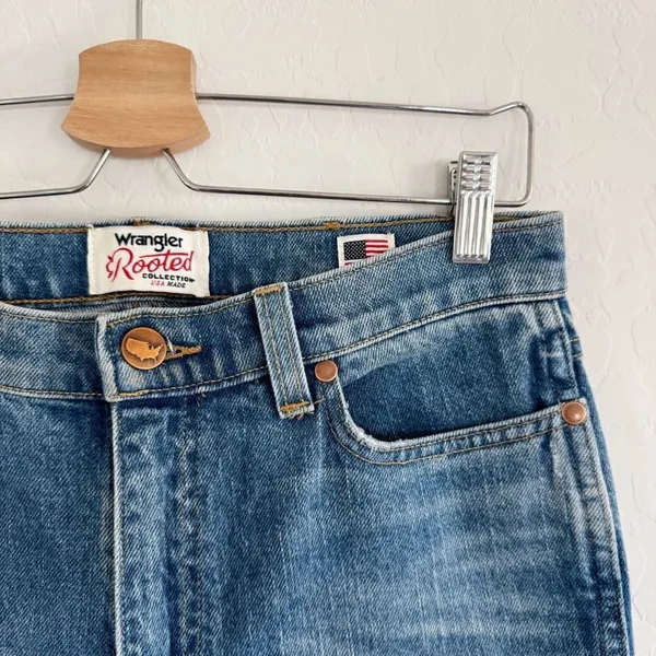 Wrangler Rooted Collection Made in USA Straight Jeans Size 28 X 32 - Image 6