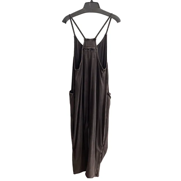Free People FP Movement Hot Shot Onesie‎ Womens XS Washed Black Relaxed Jumpsuit - Image 5