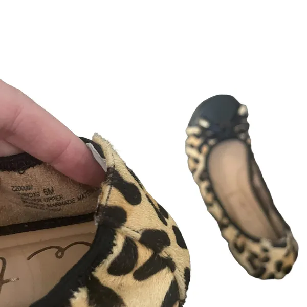 Me Too Women's Size 6 Cheetah Leather‎ Upper Ballerina Flats - Image 7