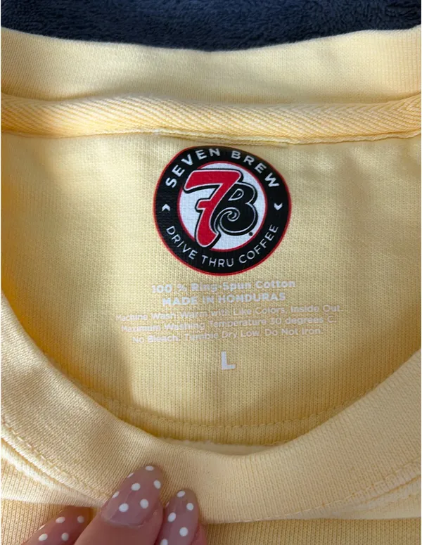 Seven Brew Sweatshirt Yellow Size L - Image 2