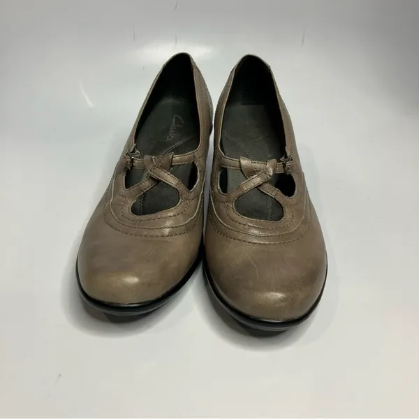 Clarks‎ leather pumps comfort shoes size 8 - Image 2