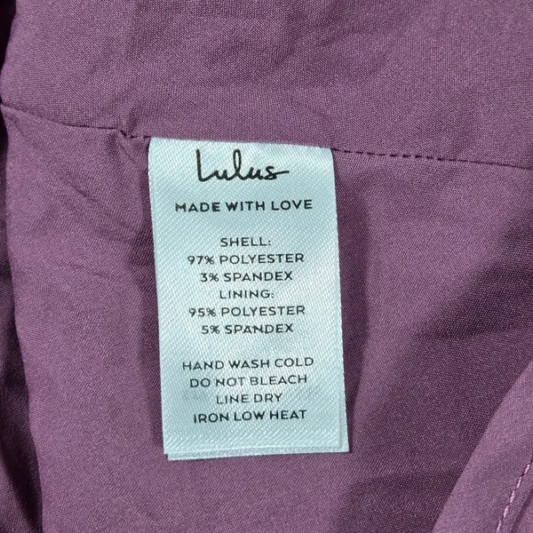 Lulus Got the Key Mauve Satin Floral Jacquard Halter Mini Dress CJD109045 S - Image 7