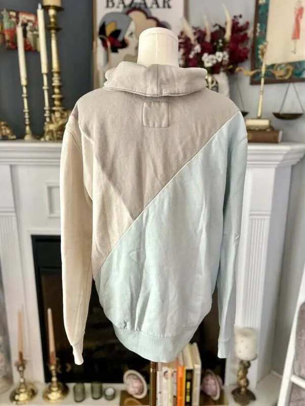 Marc New York MNY Colorblock Cowl Neck Sweatshirt Women’s Large - Image 3