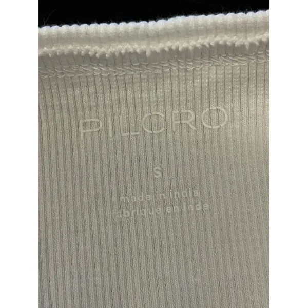 Pilcro Shirt Womens Small White Henley Puff Short Sleeve Textured Tee Top - Image 8