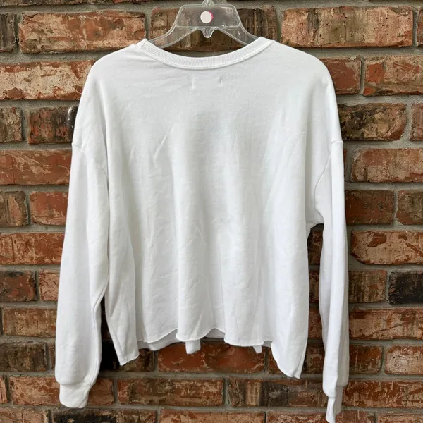 Grayson Threads Womens White Apres Ski Graphic Sweatshirt Size Small Pullover - Image 7
