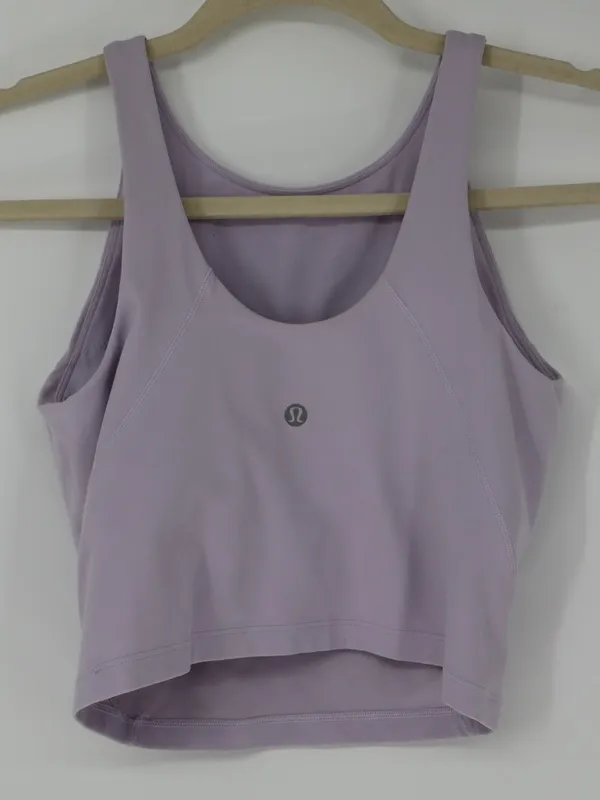Lululemon Align High-Neck Tank Top Light Purple Lavender Size 4 Cropped Active - Image 6