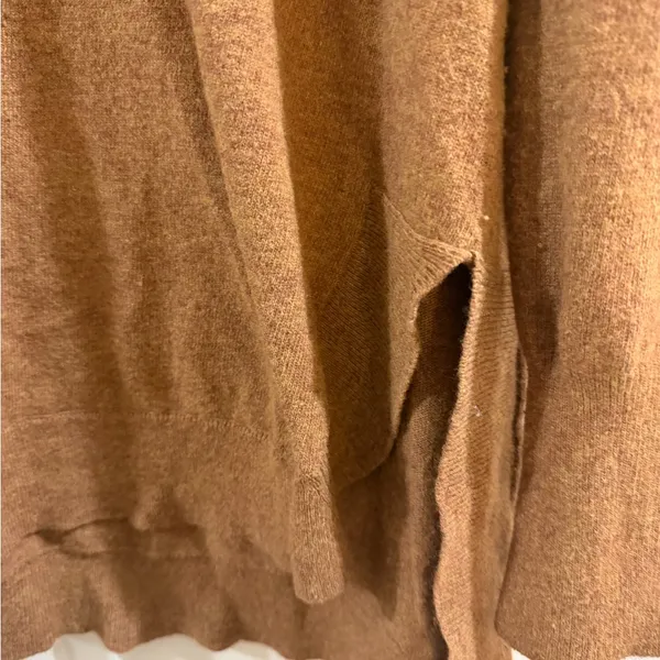 J. Crew Crewneck Merino Wool Blend Sweater in Caramel Brown - Image 3