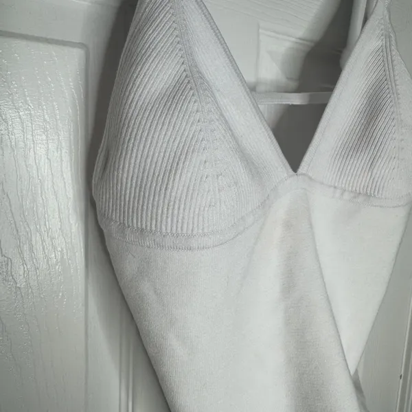 INTIMATELY FREE PEOPLE‎ NWT Lucent White Ribbed Crop Tank Size L - Image 9