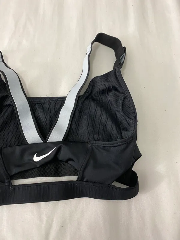Nike Black & Baby Blue Sport Bra - Image 5