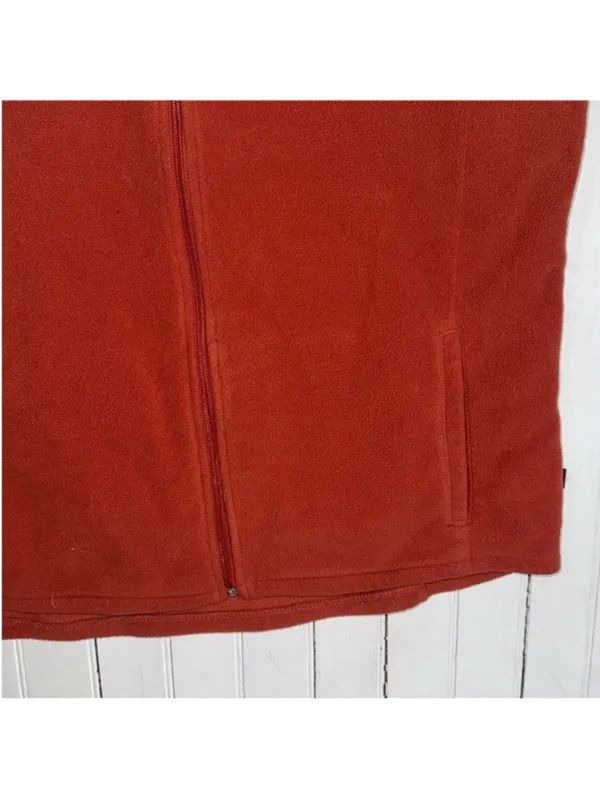 Woolrich Fleece Vest Burnt Orange Size L - Image 3