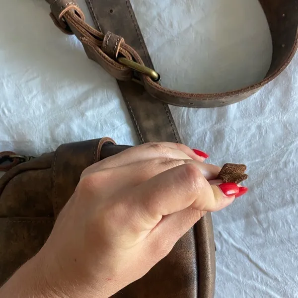109%genuine suede cross bag purse length 7, height 6, width 2 - Image 4