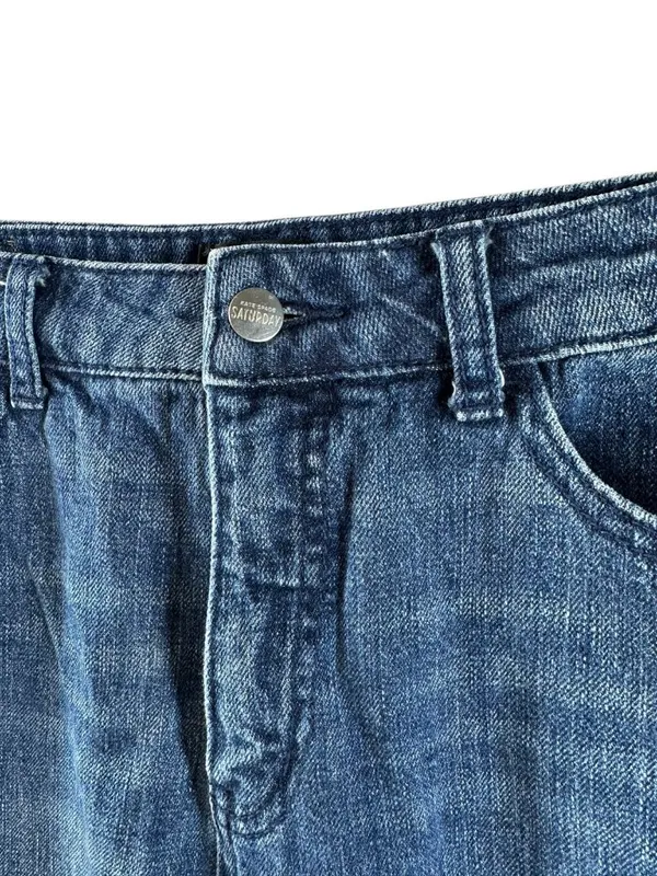 Kate Spade Saturday Cropped Jeans Women's 27 Blue 100% Cotton Barrel Leg - Image 3