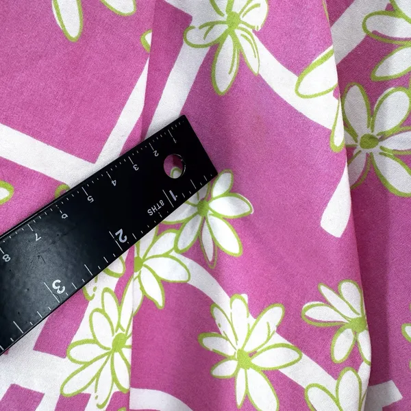 Vintage Lilly Pulitzer Ingrid Skirt Size 8 Pink Green Eyelet Trim Lined Pleated - Image 2