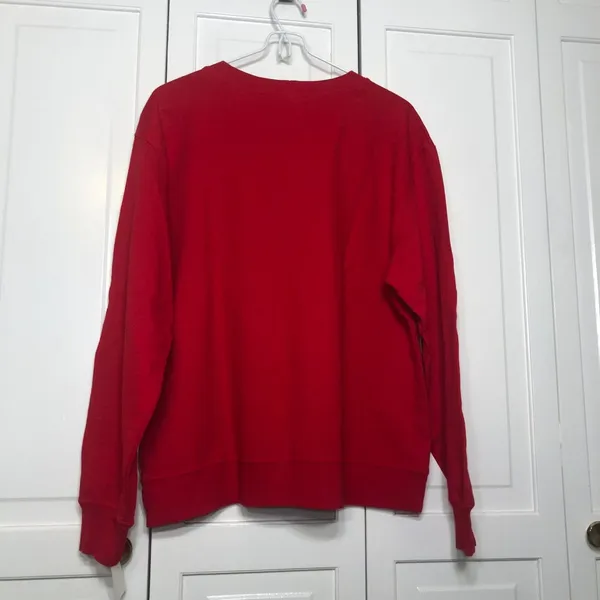 Hot Cotton By Marc Ware Women's M Red Sweatshirt - Christmas Tree - Image 9