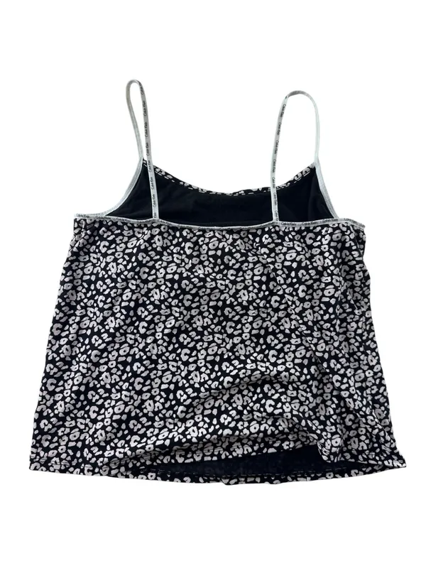 Calvin Klein Black & White Leopard Print Cami Short Pajama Set xl - Image 8