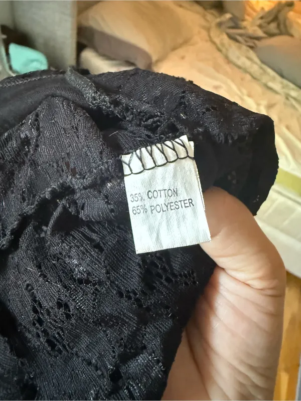 Boutique Black Lace Spaghetti Strap Camisole short top - Image 5