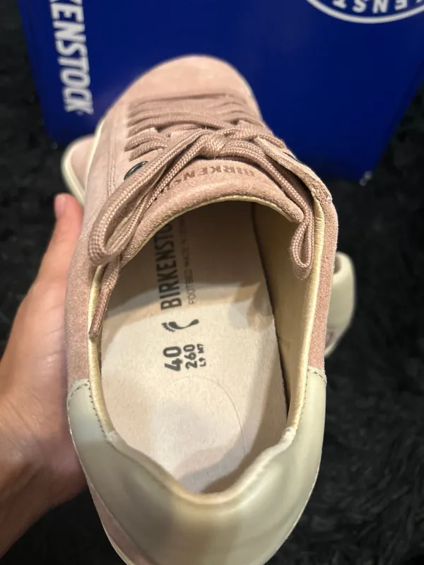 BIRKENSTOCK bend low pink leather lace upper shoes sneakers women’s eur 40 new - Image 3