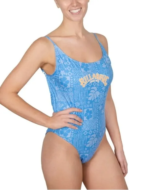 NWT Billabong Women's One-Piece Swimsuit Blue XL - Image 4
