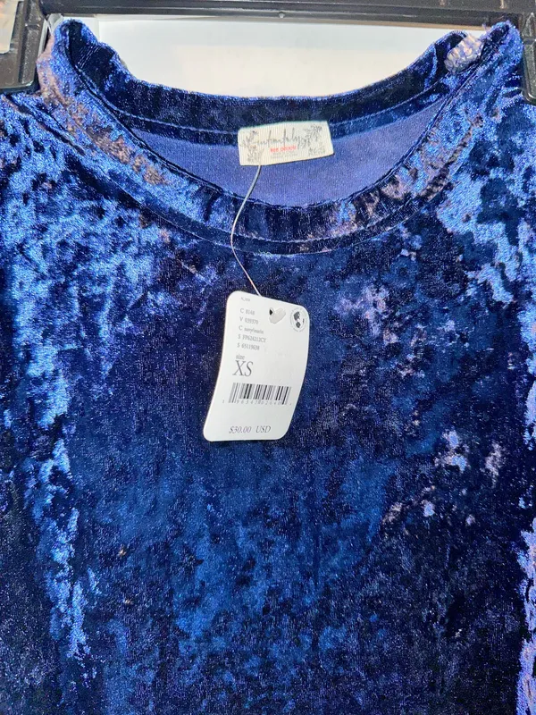 NWT Free People Tops Intimately Free People Velvet Baby Tee In Midnight - Image 7