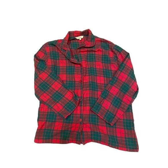 Womans Leveret‎ Christmas Plaid 2 piece Pajama Set XXL Cotton - Image 2