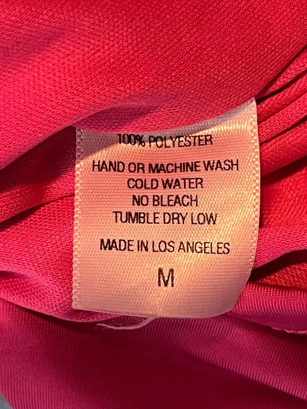 Lucy In The Sky Pink Medium Ruched Mini Dress Ties around The Neck (Flawed-Hole) - Image 6