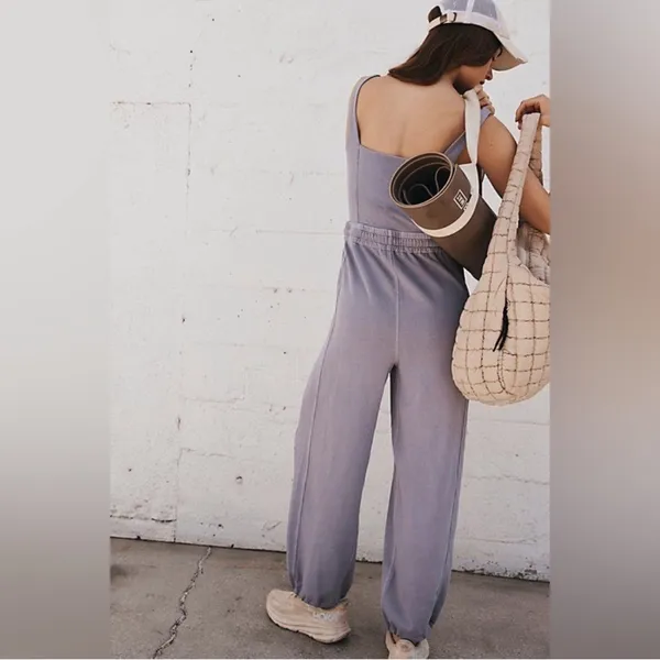 NWT FP Movement Inbound Onesie in Trailblazer Grey Women’s Size Large Jumpsuit - Image 2