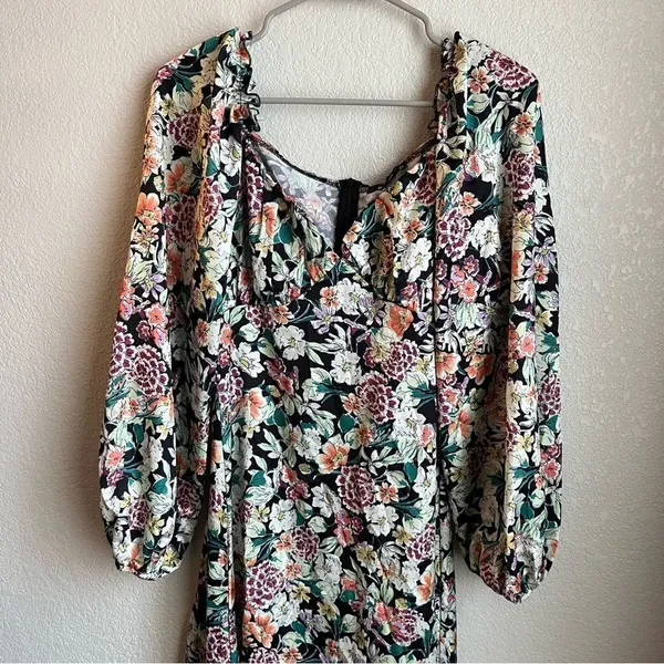 Missguided Floral Midi Dress - Image 2