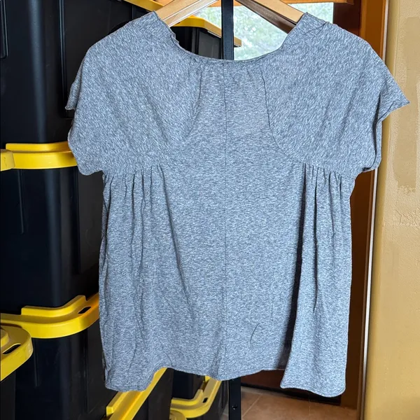 We The Free Free People Nori Relaxed Tee Gray Flowing Swing Top Size Small - Image 13