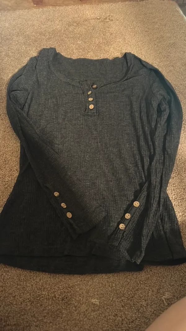 Grey long sleeve shirt Gray - Image 3