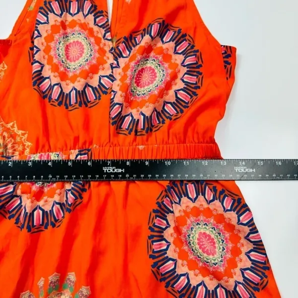 Orange Halter Casual Dress Size‎ Small - Image 10