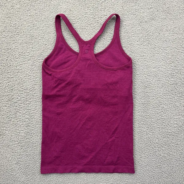 Lululemon Ebb To Street Tank Top Pomegranate Pink Athletic Athleisure Women's 8 - Image 2