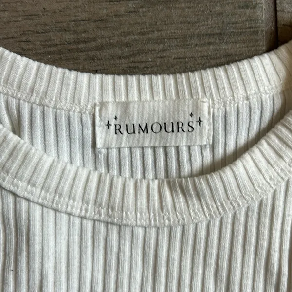 Rumours ribbed tank top White - Image 2