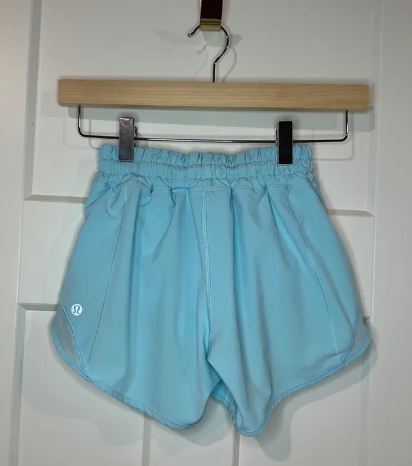 Lululemon Icing Blue Hotty Hot 4” - Size 0 - Image 2