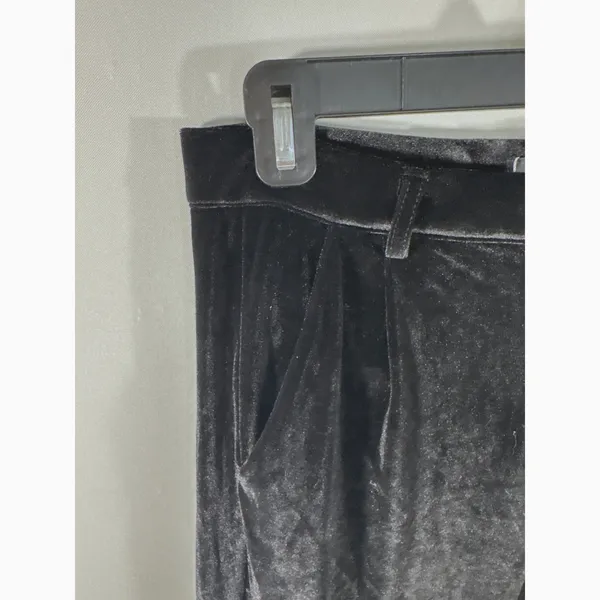 Urban CoCo Black Velvet Wide Leg Pants High‎ Waist Trousers XL NWT Whimsigoth - Image 4