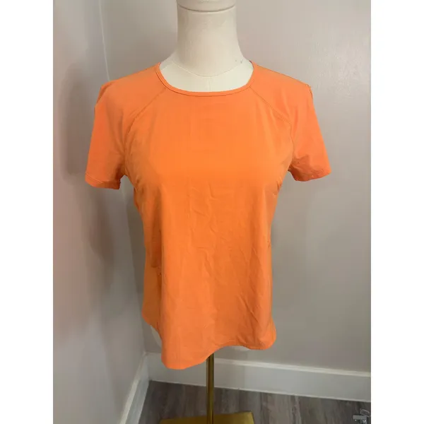 Lululemon Swiftly Tech Short Sleeve Shirt Orange Ripstop Womens 4 - Image 2