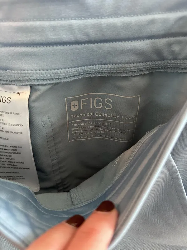 FIGS Scrub Pants- Dusty Blue - Image 3