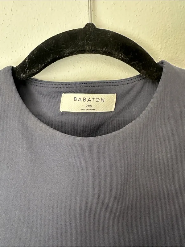 Babaton Black Cropped Tank Top - Image 3