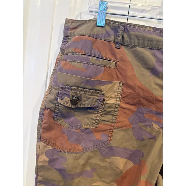 London Jean Chino Green Cargo Camo Crops Size‎ 14 - Image 4