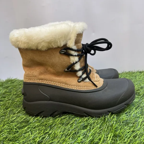 Sorel Snow Angel Lace Winter Boots NL1810-234 Tan Waterproof Womens Size 7 US - Image 3