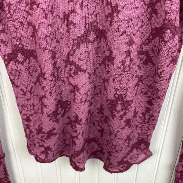 Intimately Free People You And I Long Sleeve Mock Neck Top Size Small Mauve Pink - Image 6