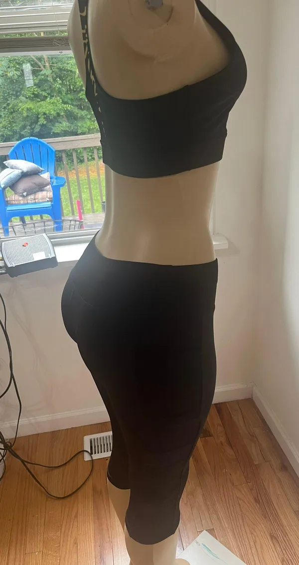 Short Leggings And Half Top Brown Size XL petite - Image 2