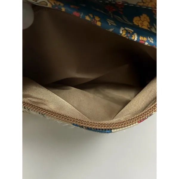 MultiSac Crossbody Bag Purse Floral Pockets Hippie Cottage Tan Boho Teacher Mom - Image 10