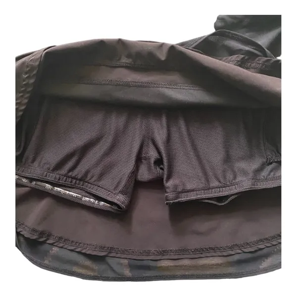 Athleta -BLACK ATHLETIC SKORT-SIZE SMALL Athletic black skort, lined mesh hen, no slip shorts, excellent condition Measurements: Waist: side to side 15-18 inches Length: waistband to bottom 14 inches - Image 4
