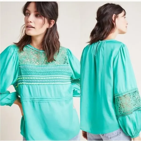ANTHROPOLOGIE BLNK LONDON Sunshine Pheasant Top size‎ Small - Image 12