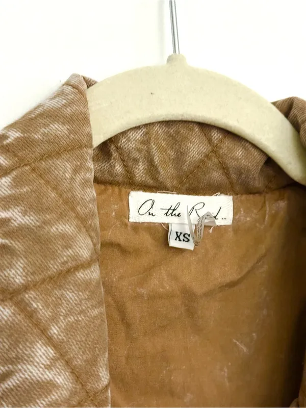 YFB On The Road Quilted Denim Jacket XS Butterscotch Walker Jacket Boho - Image 3
