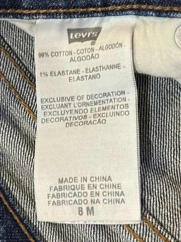 LEVI’S Women’s 529 Curvy Bootcut Blue Denim Jeans 8 M - Image 7