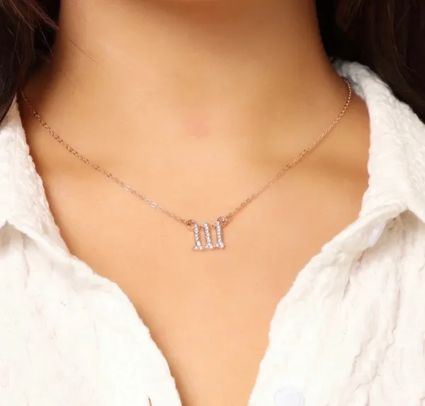 Dainty Gold Chain Angel Number Necklace - Image 2