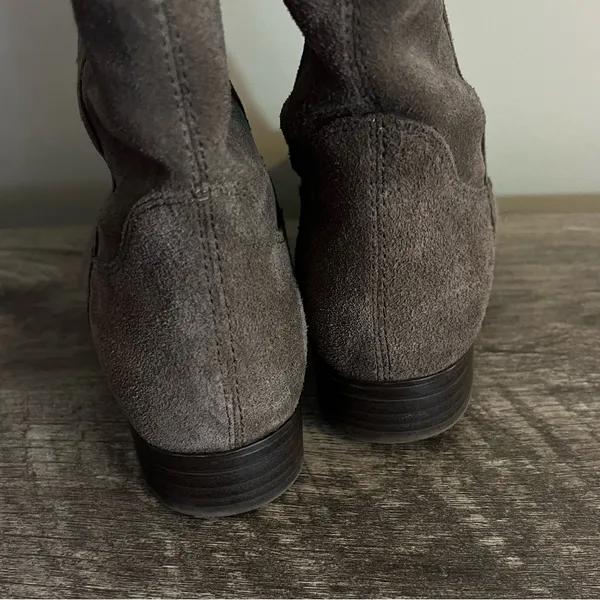 Frye & Co Tania Suede Riding Boots Pull On Brown Taupe Women’s Size 8 - Image 7